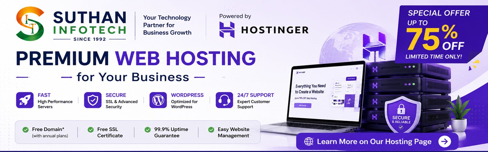Suthan Infotech Premium Web Hosting